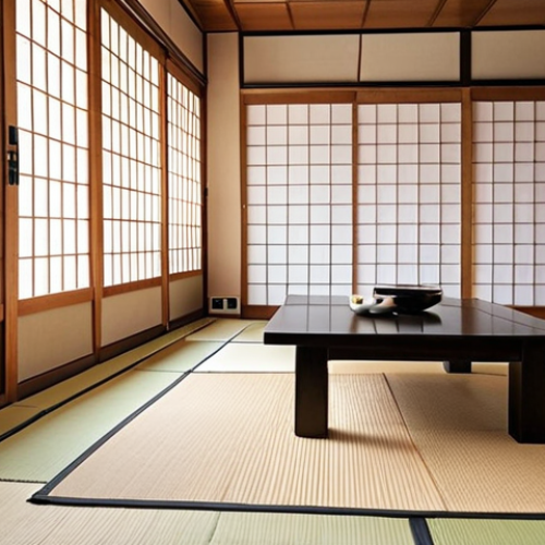 **

"A bright and modern living room interior showcasing a blend of Japanese and contemporary design. Focus on natural light, minimalist furniture, and subtle use of color to create a comfortable and functional space. Incorporate elements like tatami mats, shoji screens, and a low table to represent Japanese aesthetics. Aim for a clean, organized, and inviting atmosphere, reflecting the modern Japanese lifestyle."

**