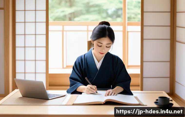 홈디자인 실무 교육 프로그램 추천 - A modern Japanese-style home interior design classroom scene, featuring a young adult female student...