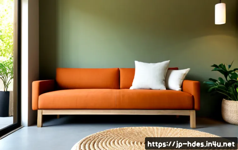 홈디자인 최신 색채 트렌드 - Photorealistic contemporary Japanese-inspired living room showcasing the latest home color trend: wa...
